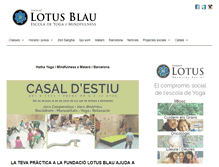 Tablet Screenshot of fundaciolotusblau.org